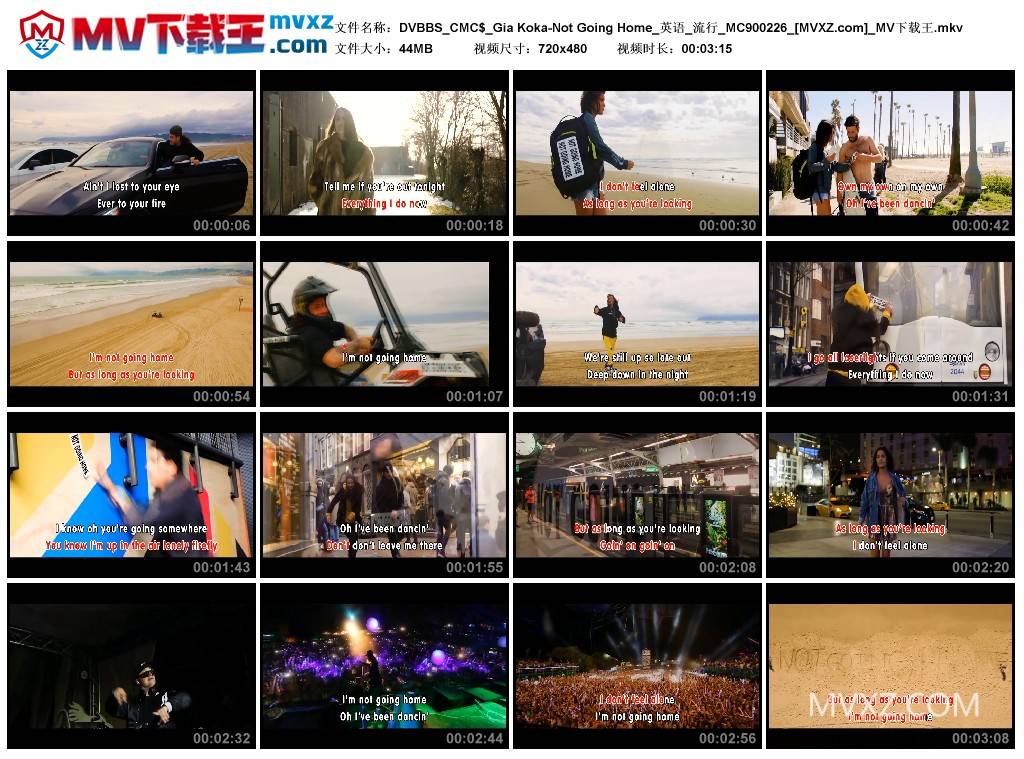 DVBBS_CMC$_Gia Koka-Not Going Home_英语_流行_MC900226